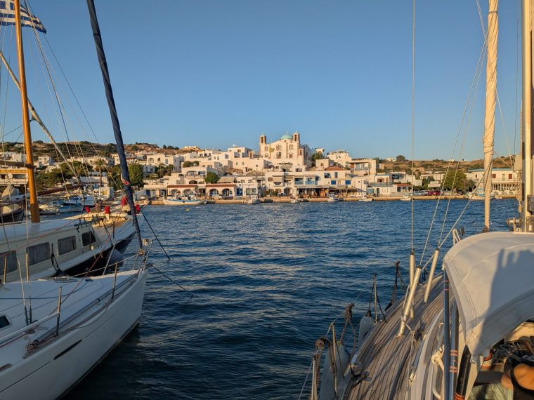 Friday 10th to Monday 13th July, Lipsi Harbour wall